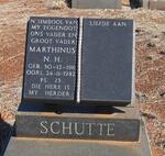 SCHUTTE Marthinus N.H. 1911-1982