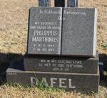 DAFEL Philippus Marthinus 1944-1997