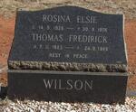 WILSON Thomas Fredirick 1923-1985 & Rosina Elsie 1926-1976