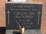 MacDONALD Carolyn Ann 1946-1966