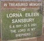 SANSBURY Lorna Eileen 1911-2001