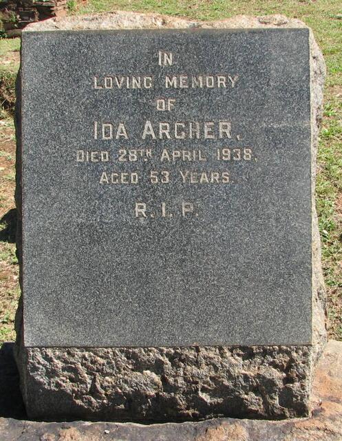 ARCHER Ida -1938