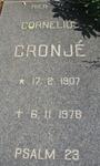 CRONJE Cornelius 1907-1978