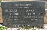 CLOETE Nicolaas Petrus 1903-1979 & Anna Elizabeth ROBBERTZE 1905-1982
