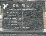 WET Pieter Wouter, de 1932-2003