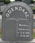 ODENDAAL Mattheus Johannes 1928-1999