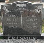 ERASMUS Christiaan Jacobus 1915-1993 & Aletta Jacomina 1914-1996