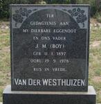 WESTHUIZEN J.M., van der 1897-1978