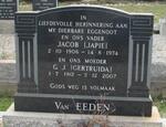 EEDEN Jacob, van 1906-1974 & G.J. 1912-2007