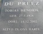 PREEZ Tobias Hendrik, du 1926-2002