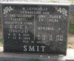 SMIT Hendrik P. 1925-1994 & G.E.C.S. 1920-1984
