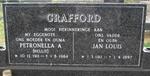 CRAFFORD Jan Louis 1911-1997 & Petronella A. 1911-1984