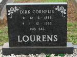 LOURENS Dirk Cornelis 1898-1985