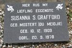 CRAFFORD Susanna S. nee MOSTERT 1909-1978