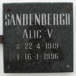 SANDENBERGH Alic V. 1919-1996