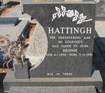 HATTINGH Hennie 1932-1991