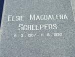 SCHEEPERS Elsie Magdalena 1907-1990
