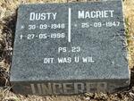UNGERER Dusty 1948-1996 & Magriet 1947-