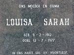 KOTZÉ Louisa Sarah 1912-1977