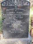HOWIE James 1844-1882 & Jane 1850-1886 :: HOWIE John -1889