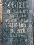 BEER Sybrand Abraham, de 1892-1949