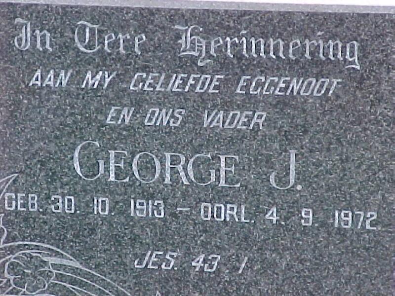 GERINGER George J. 1913-1972