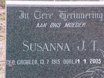 GERINGER Susanna J.T. nee GROBLER 1915-2005
