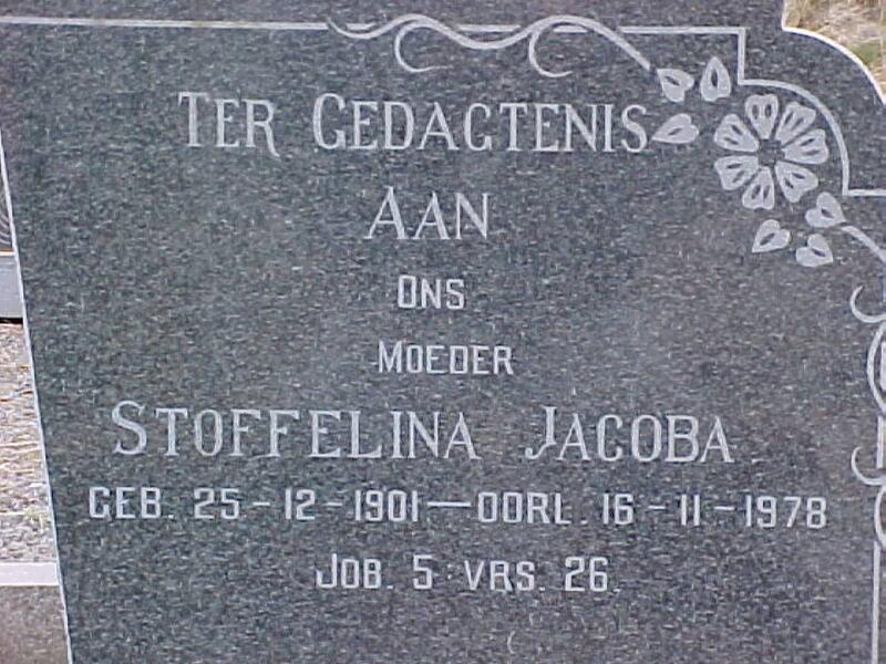 FOURIE Stoffelina Jacoba 1901-1978