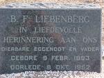 LIEBENBERG B.F. 1893-1952