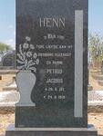 HENN Petrus Jacobus 1911-1968