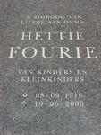FOURIE Hettie 1916-2000