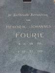 FOURIE Hendrik Johannes 1911-1991