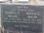 MALAN Gabriel P. 1872-1956 & Martha E. 1865-1955