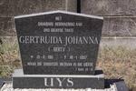 UYS Gertruida Johanna 1911-1997