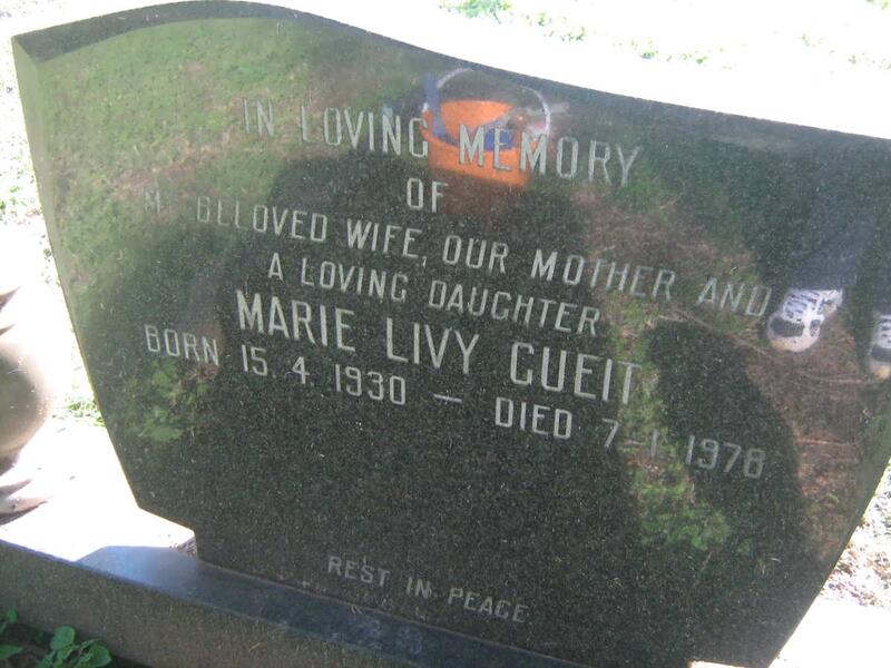 CUEIT Marie Livy 1930-1978