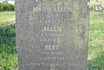 ALLEN Mary -1954 :: ALLEN Allen -1973 :: ALLEN Bert -1982