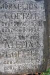 COETZEE Cornelius J. 1879-1934 & Aletta S. 1882-1962