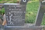CHAMANE Sithembiso D. 1964-1994