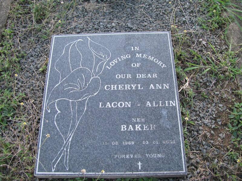 LACON-ALLIN Cheryl Ann nee BAKER 1969-2003