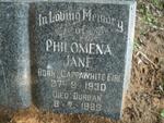JANE Philomena 1930-1989