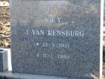 RENSBURG J., van 1921-1992