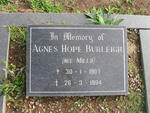 BURLEIGH Agnes Hope nee MILLS 1907-1994