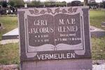 VERMEULEN Gert Jacobus 1893-1975 & M.A.P LE ROUX 1892-1970