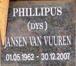 VUUREN Phillipus, Jansen van 1962-2007