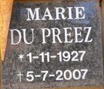 PREEZ Marie, du 1927-2007