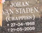 STADEN Johan, van 1968-2009