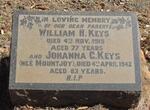 KEYS William H. -1915 & Johanna C. MOUNTJOY -1942