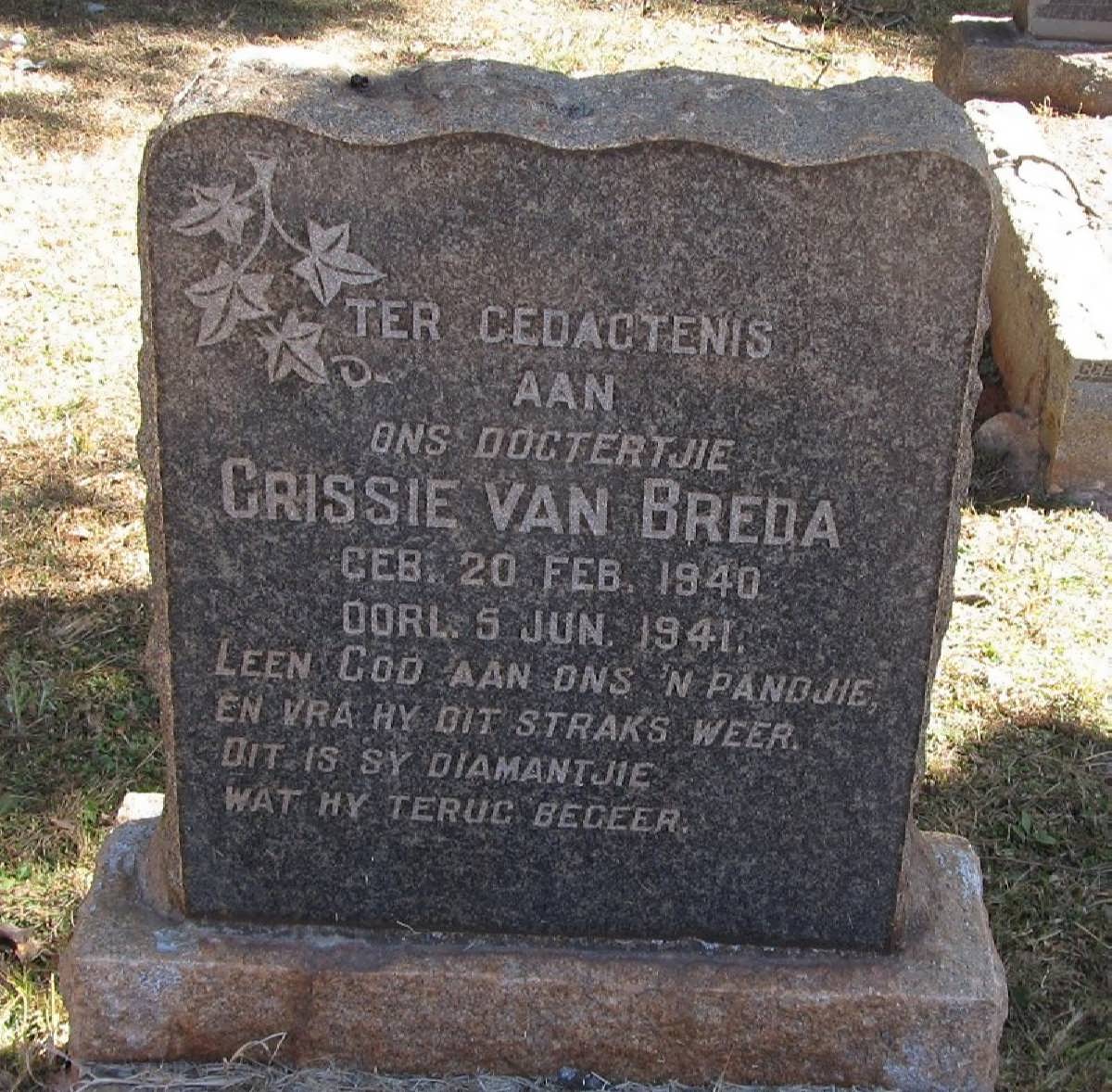 BREDA Crissie, van 1940-1941