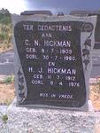 HICKMAN C.N. 1909-1960 & H.J. 1912-1976