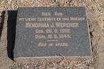 WEPENER Hendrina J. 1892-1944